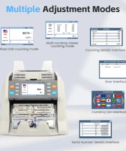 Alternative view of ماكينة عد النقود وكشف التزوير والاجمالي UV Power U-P500