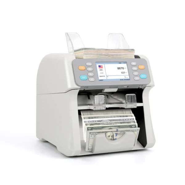 UV Power U-P2000 مكينة عد و جمع و كشف النقود (درجين)