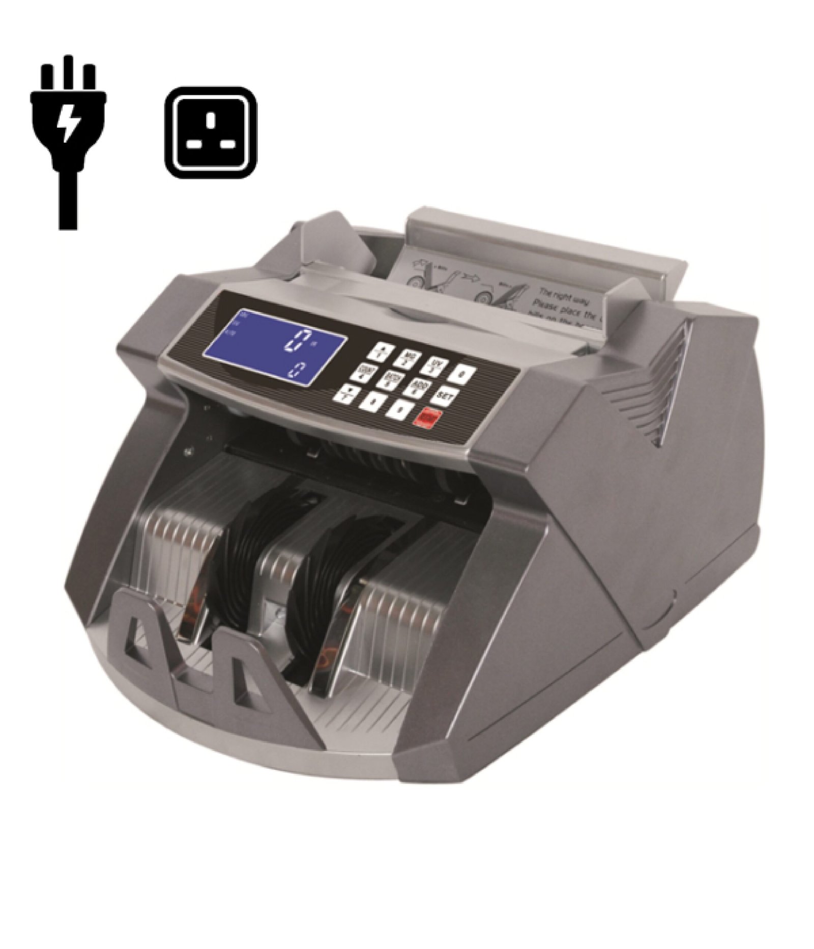 ماكينة عد النقود و كشف التزوير UV Power U-P200 🔌