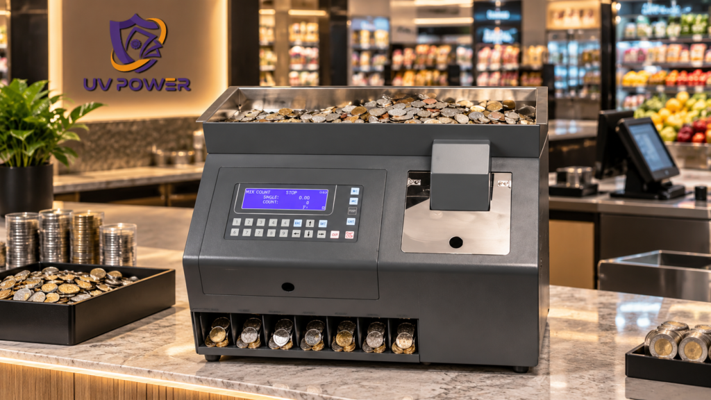 ماكينة عد وفرز العملات المعدنية U-P1000 في السعودية