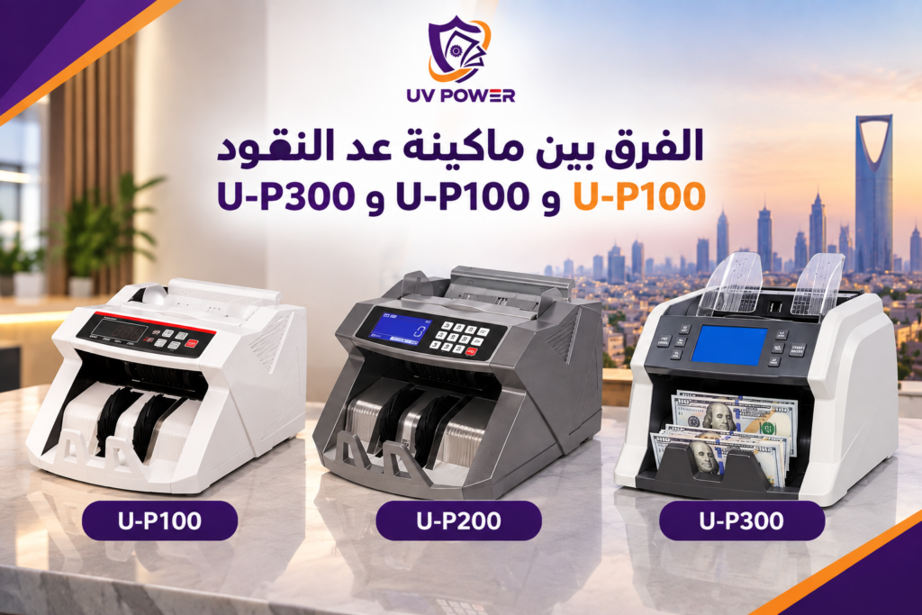 الفرق بين ماكينة عد النقود U-P100 وU-P200 وU-P300