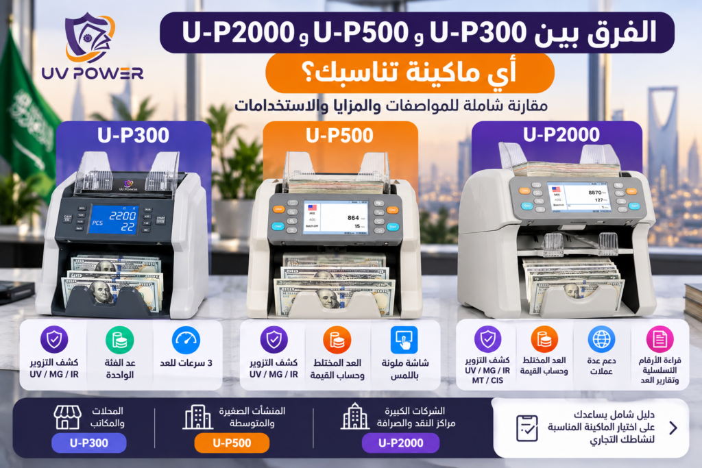 الفرق بين U-P300 وU-P500 وU-P2000